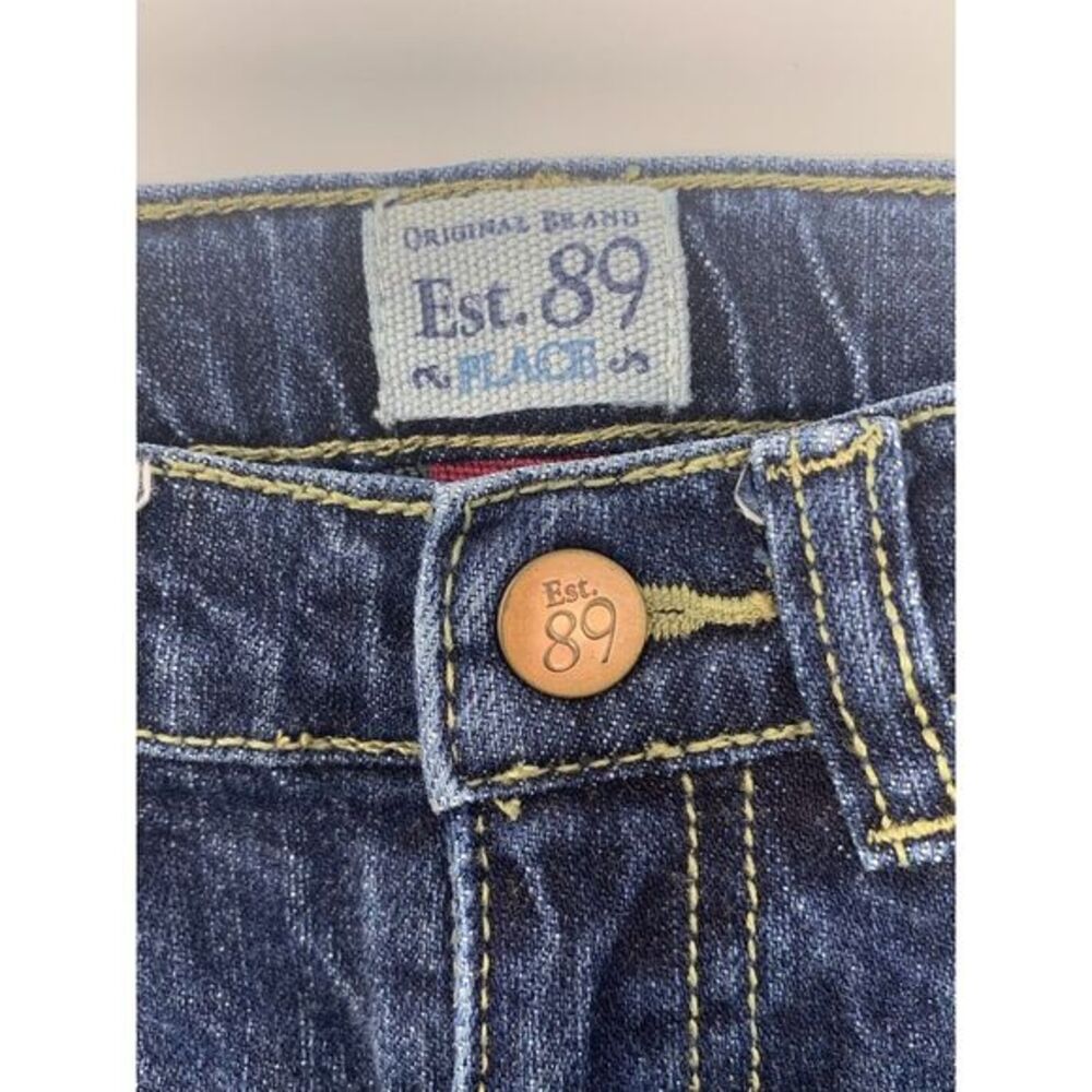PLACE Blue Denim Bootcut Stretch Adjustable Waist Girl's Jeans Size 3T - Picture 4 of 6